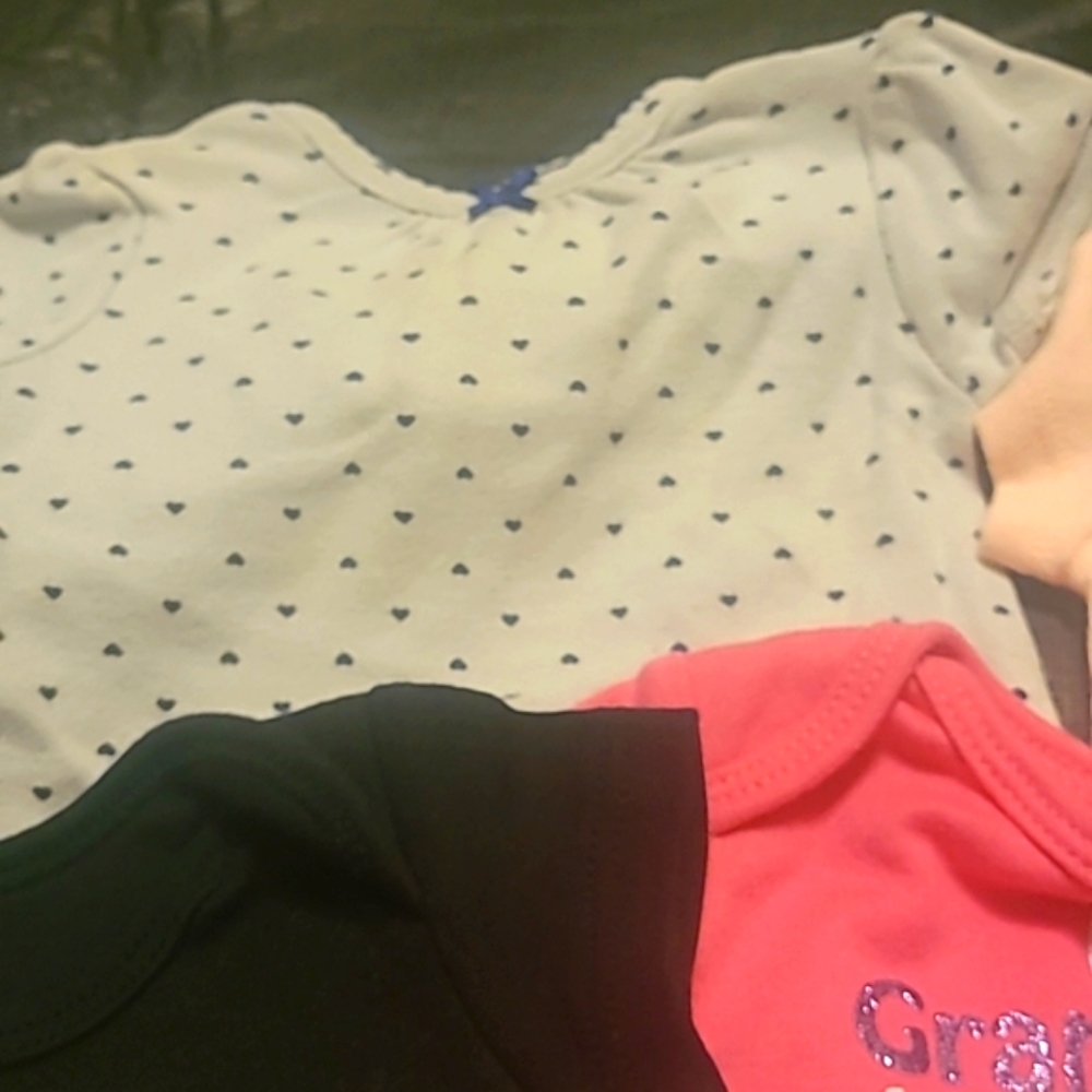 Lot of 0-3M Girl Onesies and Bottoms - Picture 6 of 9